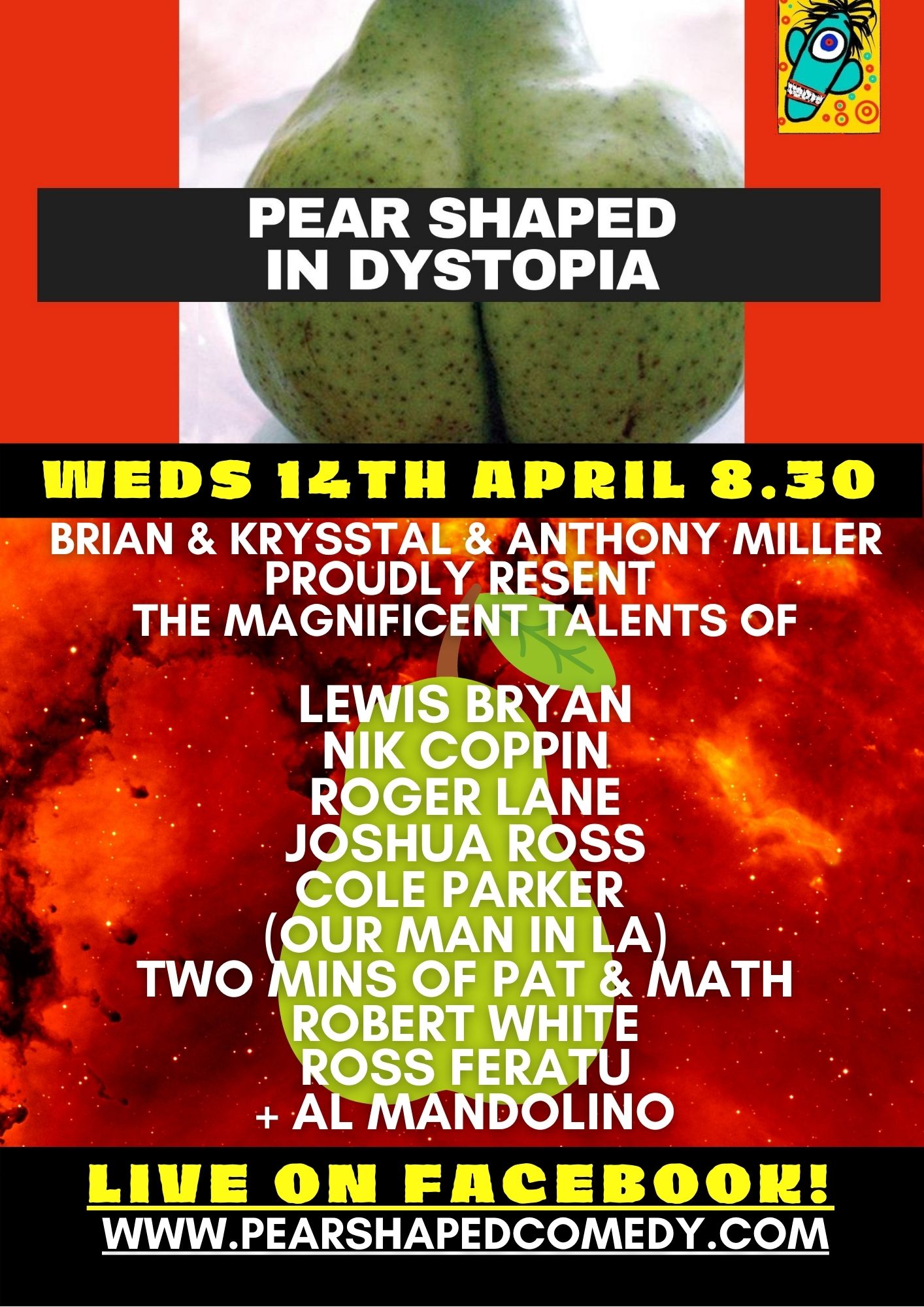 Pear Shaped in Dystopia Episode 15 Flyer